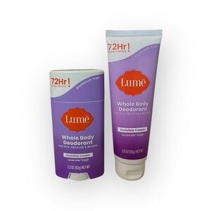 LOT OF 2 Lume Whole Body Deodorant - Lavender Sage